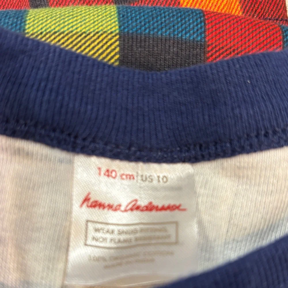Hanna Andersson Multicolor Striped pajamas size 10